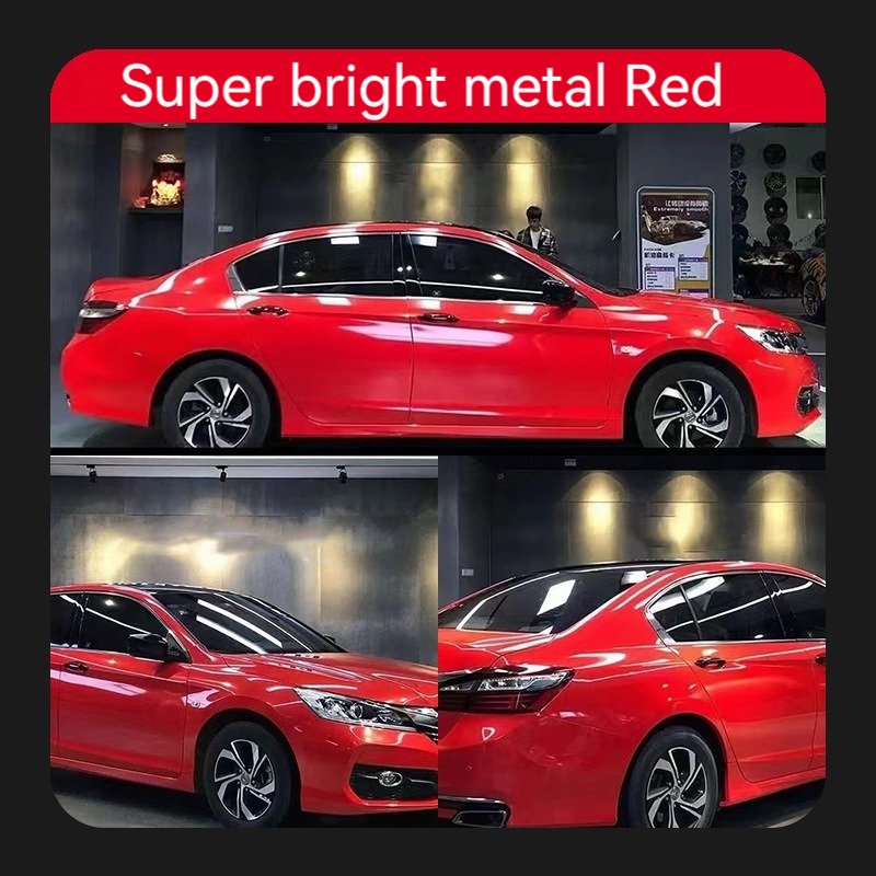 Super Bright Metal Champagne Gold Car Vinyl Wrap Car Wrapping Color Changing Film PET