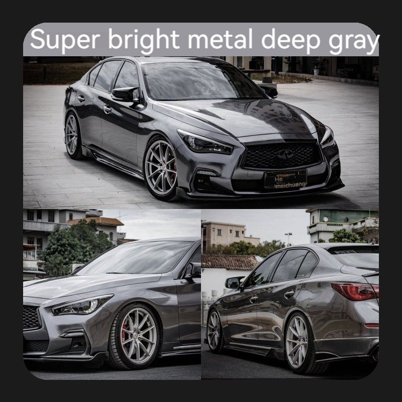 Super Bright Metal Champagne Gold Car Vinyl Wrap Car Wrapping Color Changing Film PET