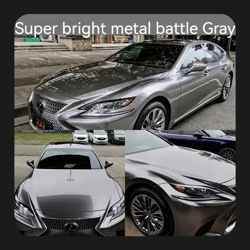 Super Bright Metal Champagne Gold Car Vinyl Wrap Car Wrapping Color Changing Film PET