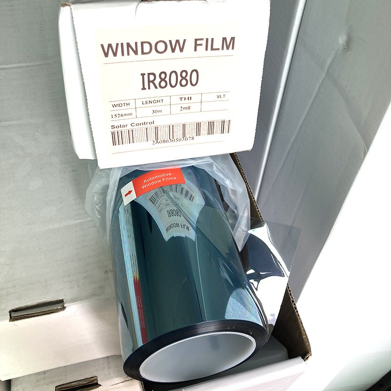 Koolfilm IR8080 Sky Blue Color 80% Vlt High Definition Nano Ceramic Solar Window Film 1.52*30M Car Tint Foil Auto Window Film