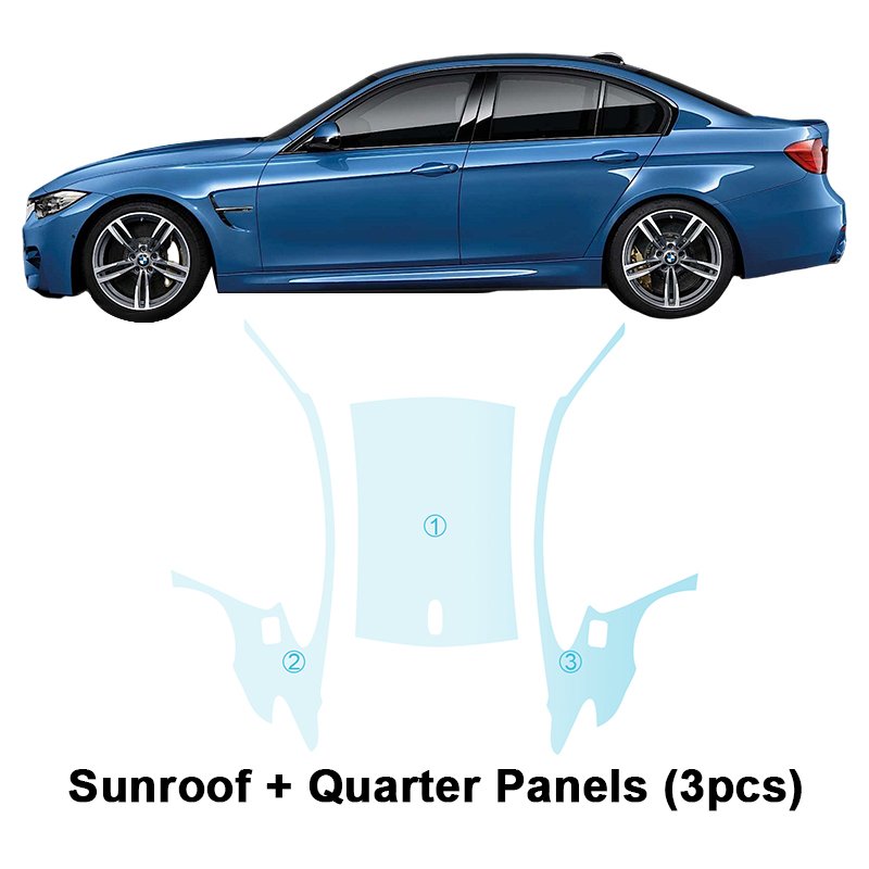 For BMW M3 Sedan CS F80 2014-2019 pre-cut film TPU PPF pre-cut car film anti-scratch self-repairing transparent film