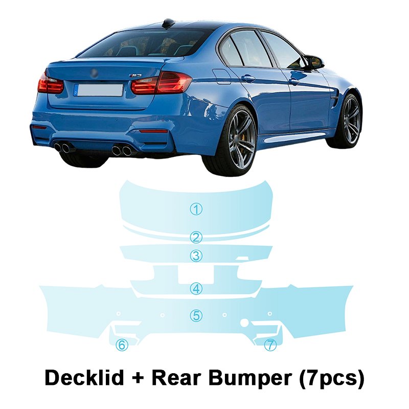 For BMW M3 Sedan CS F80 2014-2019 pre-cut film TPU PPF pre-cut car film anti-scratch self-repairing transparent film