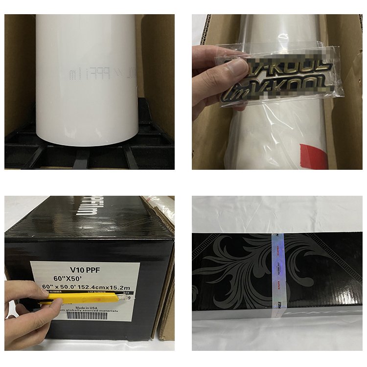 Custom Manufacturer TPU Car Film Ultra Gloss Hydrophobic Penetration Resistant Paint Protection Film Carbon Fiber PPF for Car
