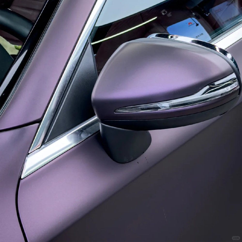 COOL SUN Gloss PET Liner Matte Magic Black Purple Vinyl Car Film For Vehicle Truck Body Wrapping