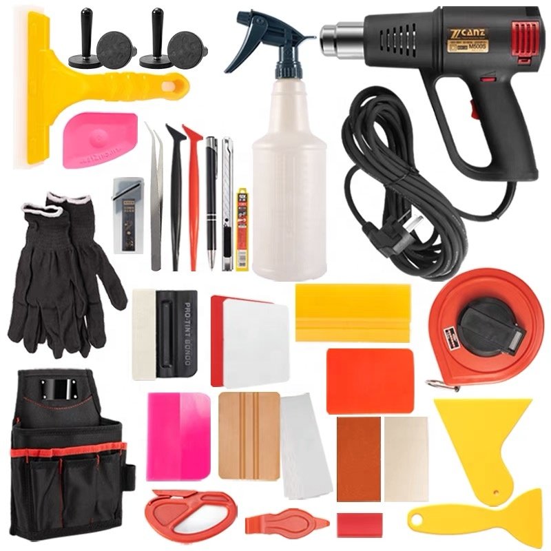 Car Film application tools PPF window tint Tool Kit Wrapping tool set Scraper Blade Compilation Box help install