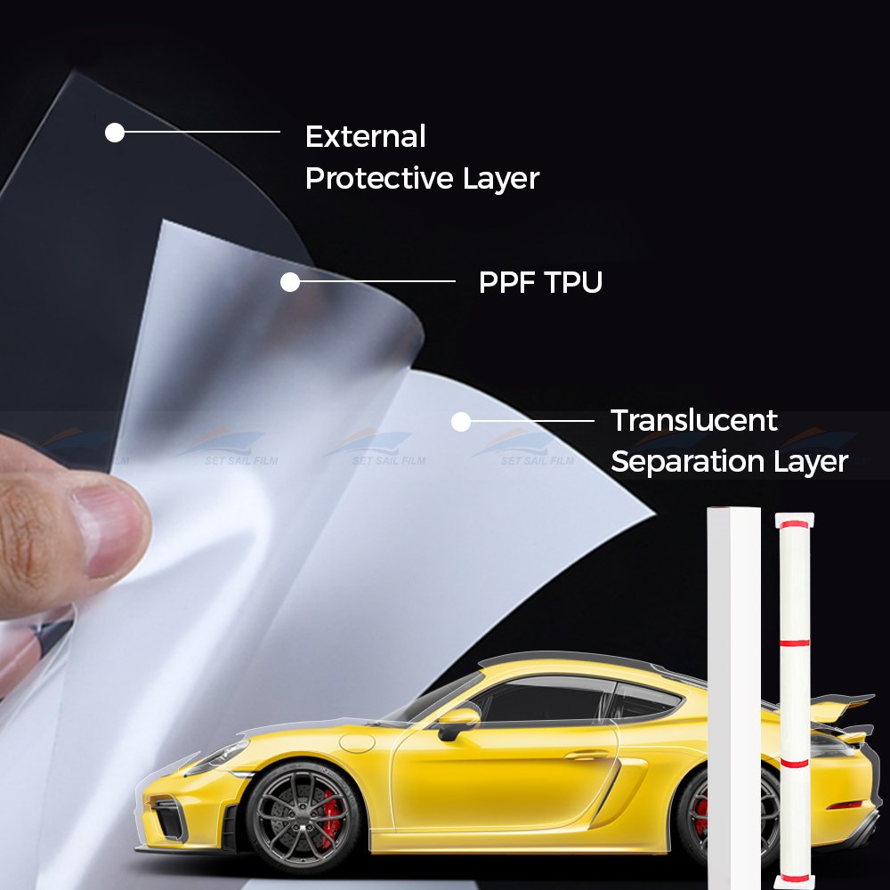 Super Glossy Transparent Tph Tpu Clear Car Paint Protection Car Film