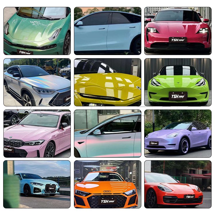 Chameleon High gloss PET PVC Vinyl Films roll colorful change full body tint Wrapping Film Car Wrap Car Film