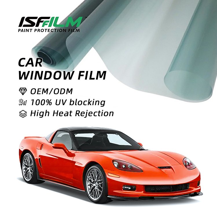 70% VLT 100% UVR transition security wholesale 1 roll windshield sun shade side Nano Ceramic glass Car tint Windows Solar Film