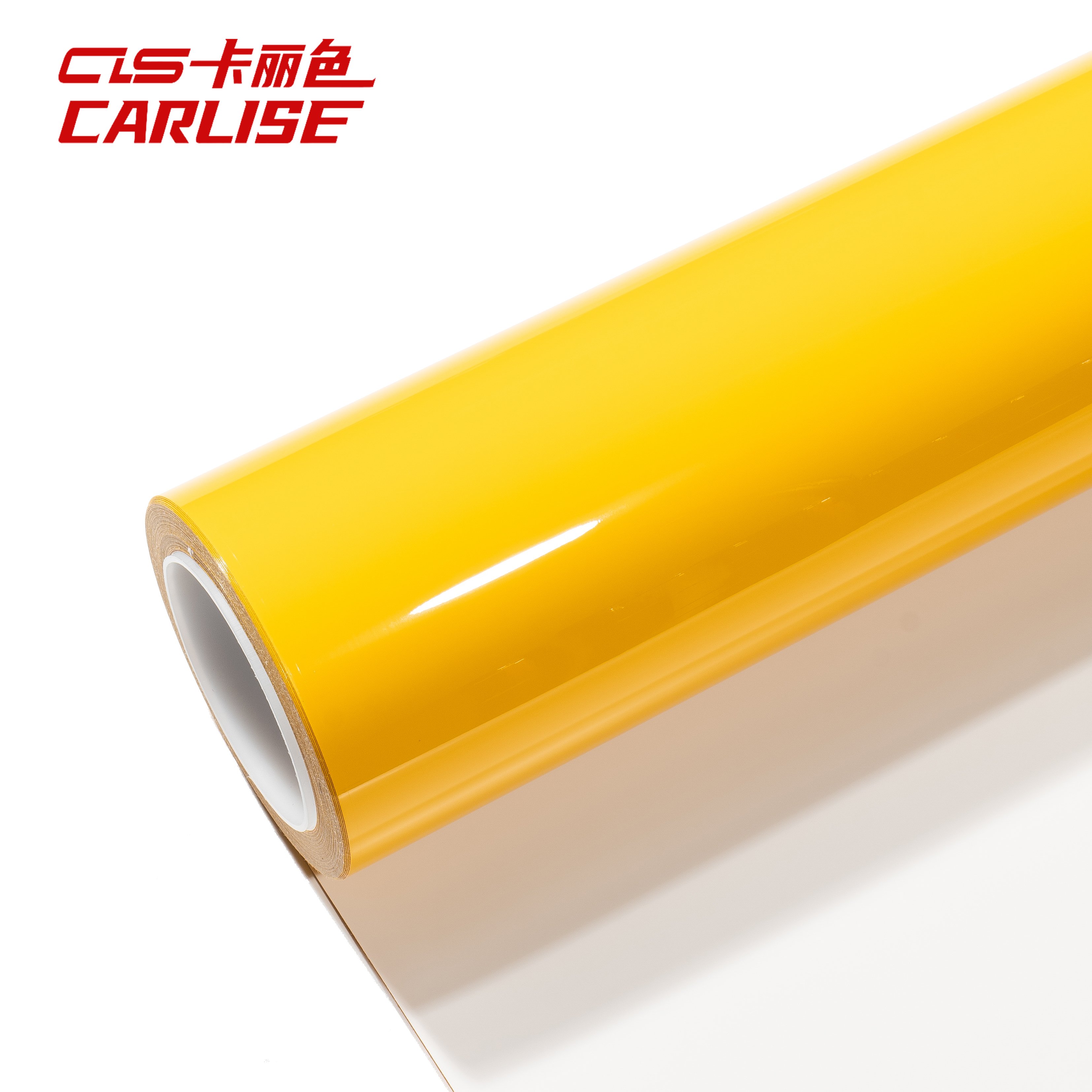 Hot Selling 1.52*17 Inch Scratch Resistant Sunflower Yellow PET Car Film Glossy Vinyl Body Protection Packaging