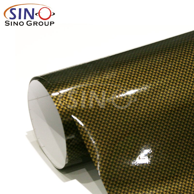 Amazing Quality Air Bubble Removable 2D 3D 4D 5D 6D 7D White-Silver Gold-Black Small Textured Carbon Fiber Sticker For CROWN