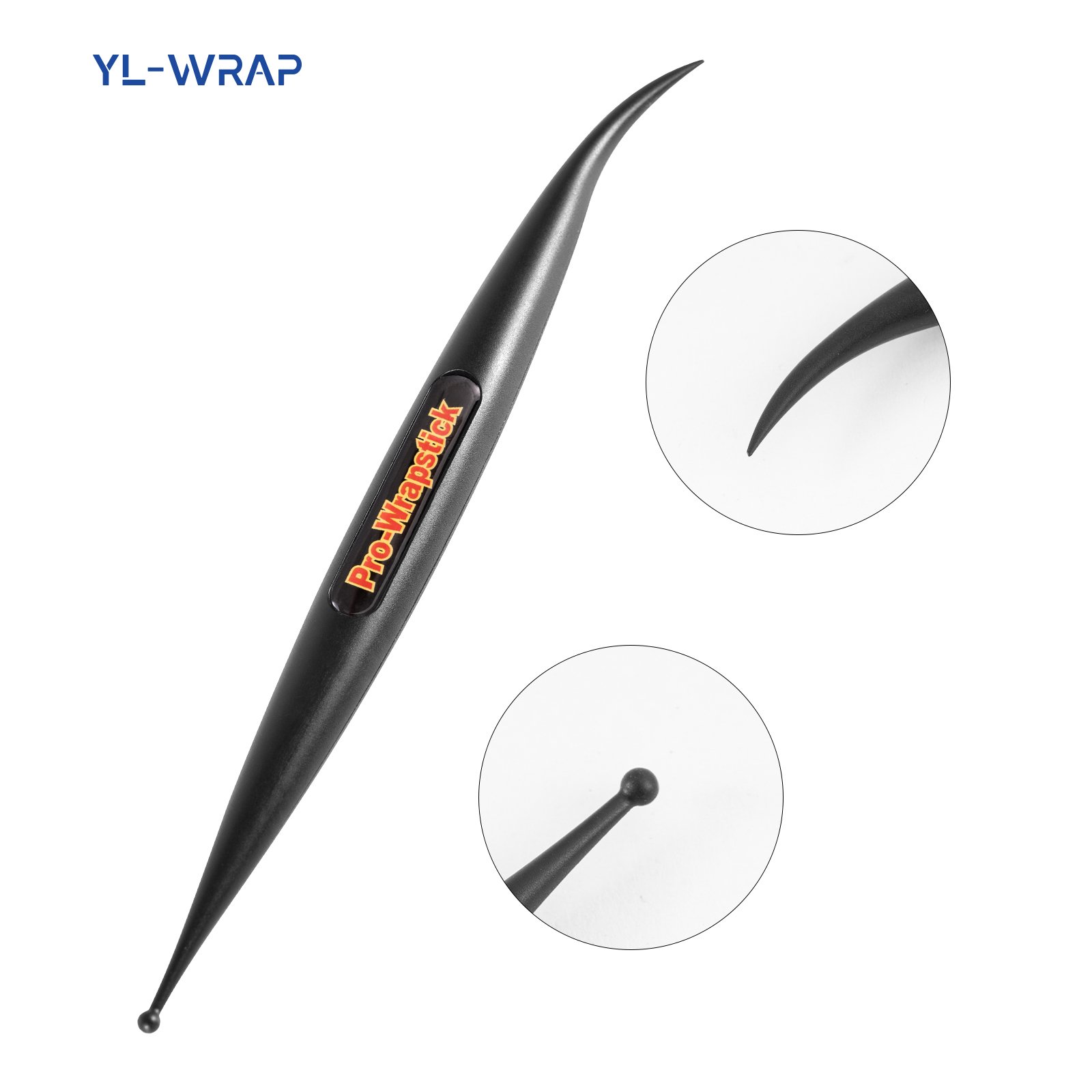 Black Micro Stick Squeegee Car Wrap Kit Corner Squeegee Curves Slot Vinyl Wrap Tools for Car Wrapping