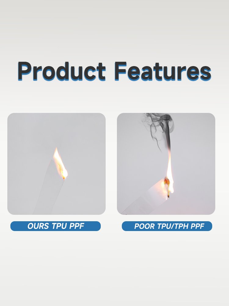 Light PPF Car Paint Protection Film Clear Wrap Car Films Hydrophobic Transparency Matte Satin PPF Polyurethane Car TPU PPF