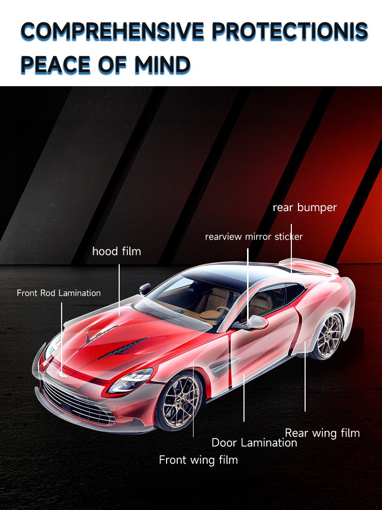 1 Years Warranty USA Quality super hydrophobic instant self healing TPU PPF Paint Protection Film Clear TPH PPF Car Film Roll