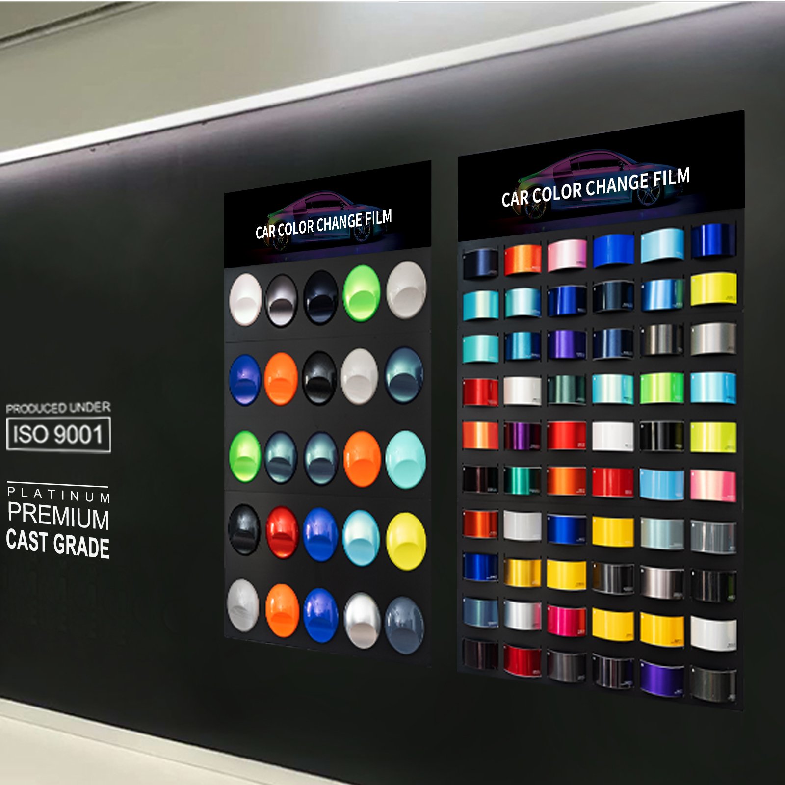 Good Quality Car Wrap Tools Color Change Film Spray Paint Film Card Display Board Color Change Film Color Display Wall