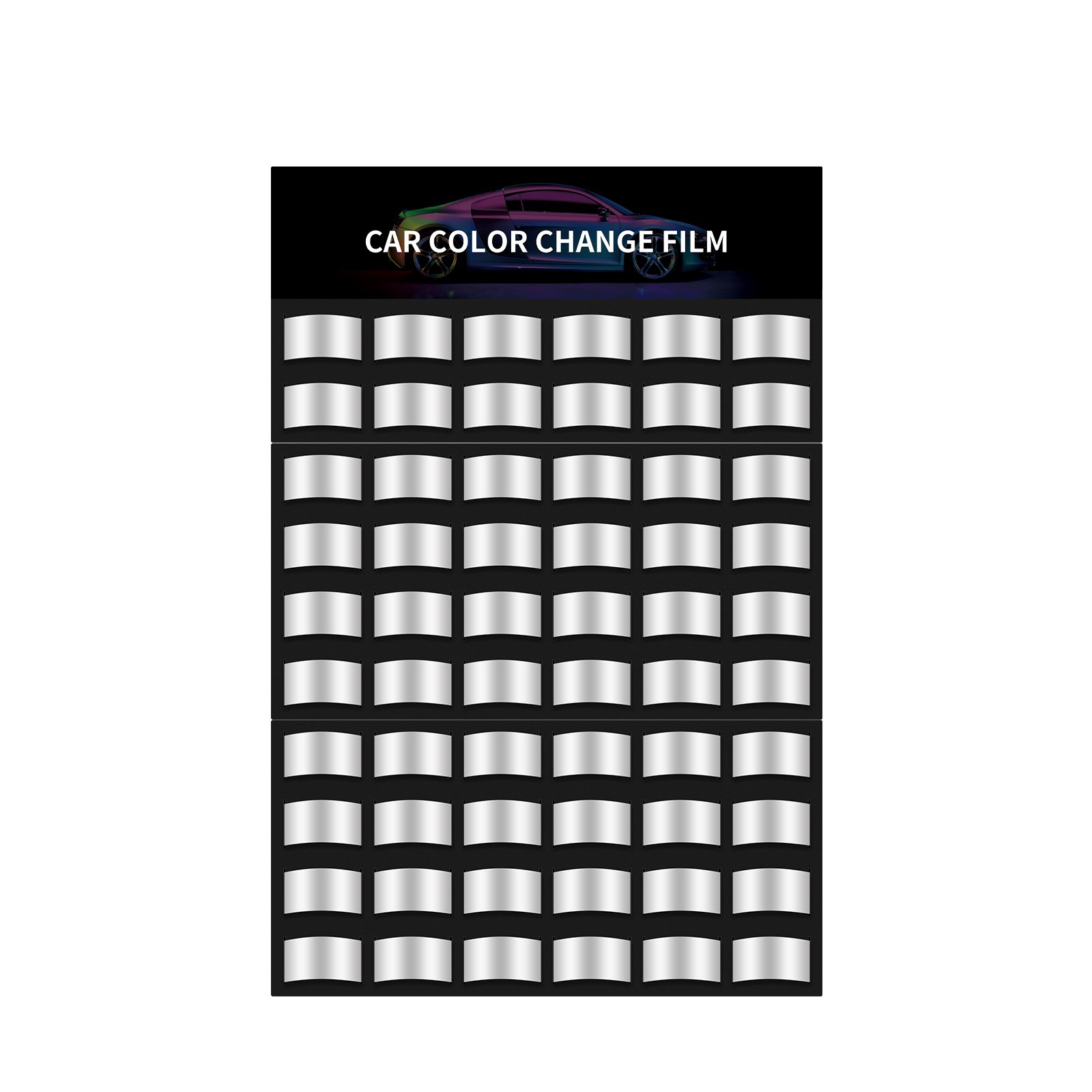 Good Quality Car Wrap Tools Color Change Film Spray Paint Film Card Display Board Color Change Film Color Display Wall