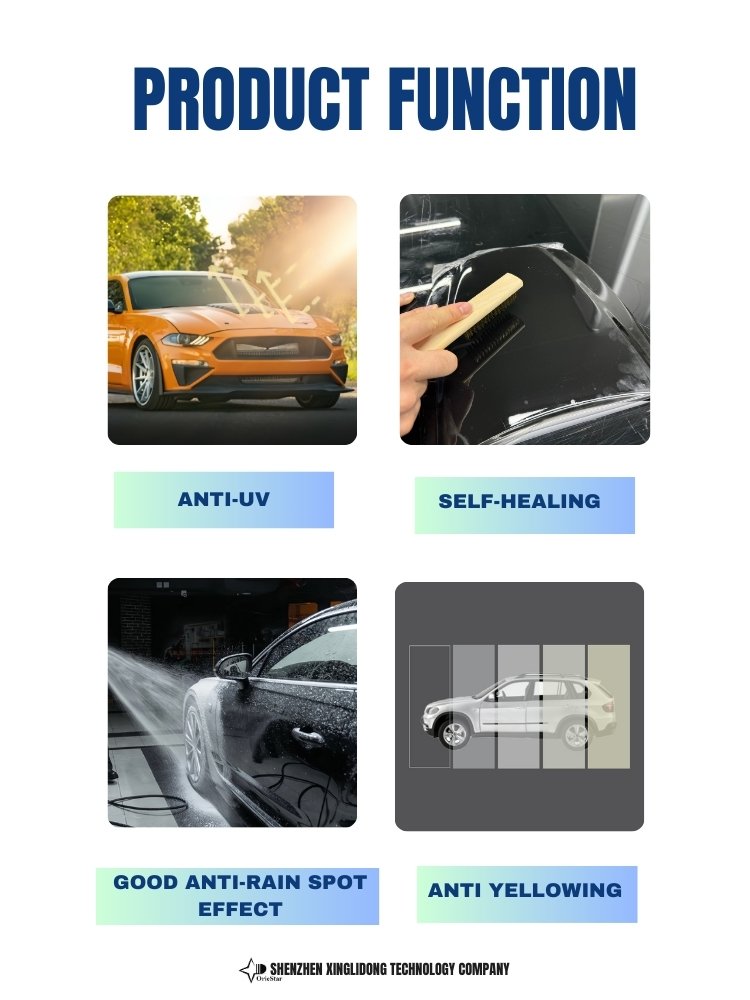 10 years High Gloss Self-Healing TPU Paint Protection Vinyl Car Film for Window Tint Use car film