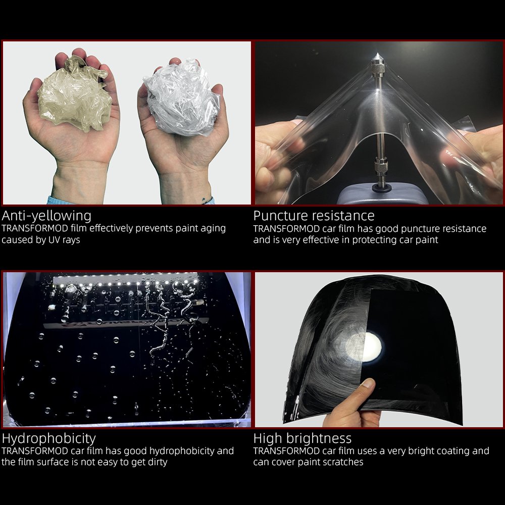 Transformod Transparent Anti-scratch UV Proof TPU TPH Paint Protection PPF Car Film for Car Body