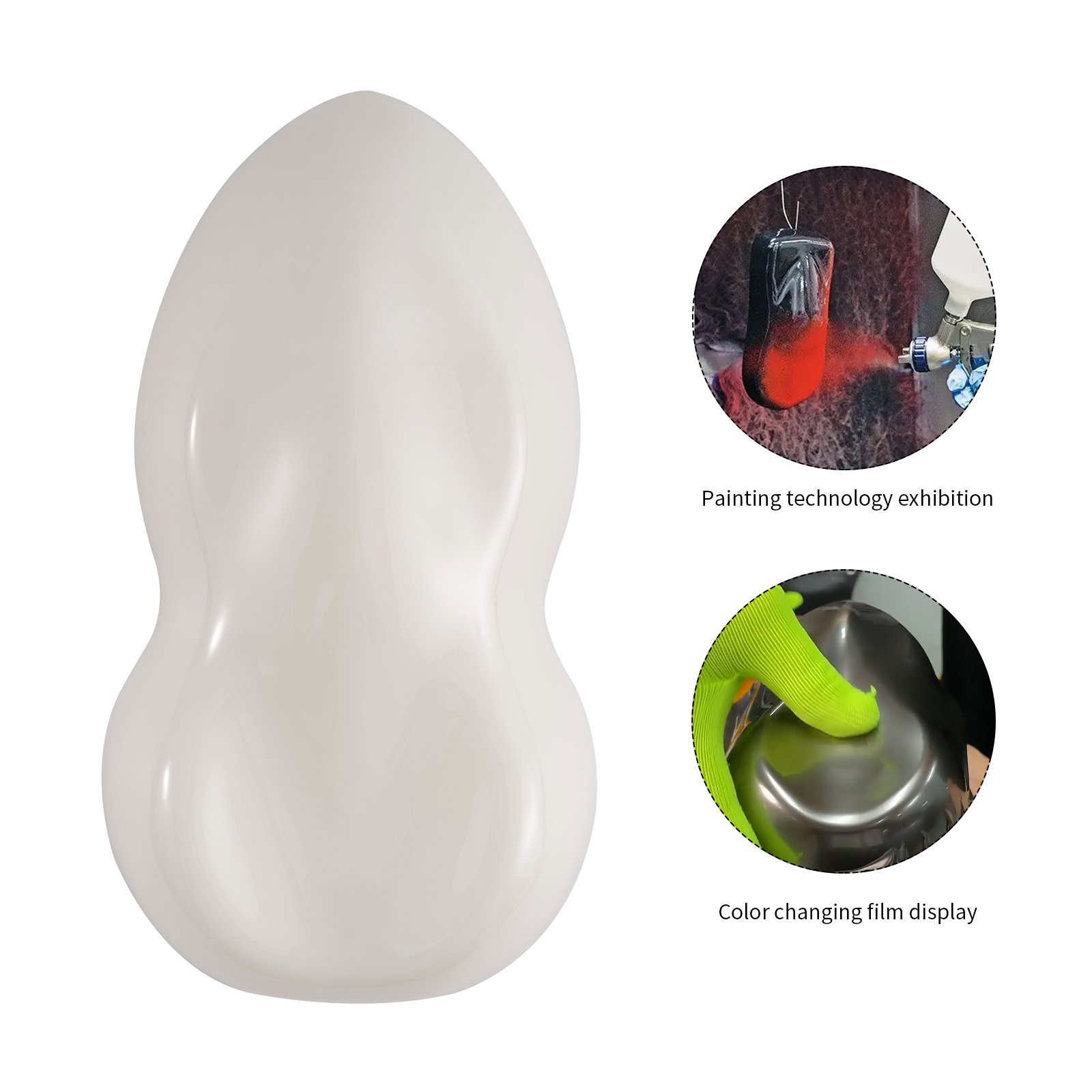 Good Quality Car painting display model White Speed Shape Car Vinyl Display Model for Paint Color Change display Mini Car Model