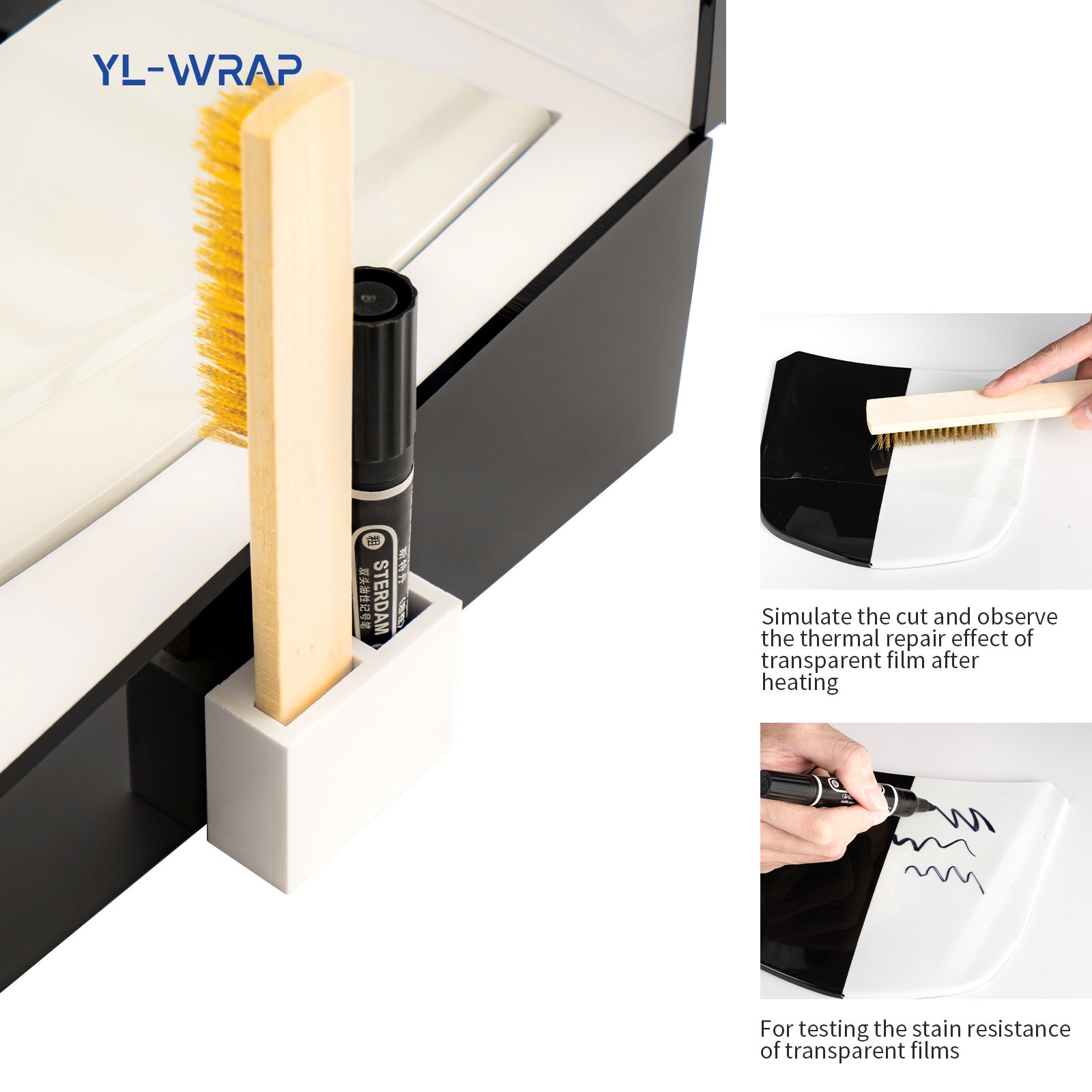 Good Quality Car Paint Protective Film Hotfixes Tester PPF repair display tools Transparent Film heating Testing Demo Machine