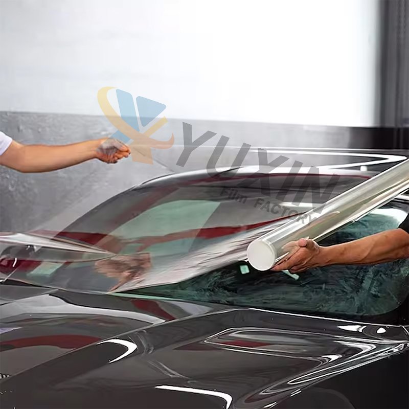 Yuxin Anti Scratch Ultra Shield Protective Gloss Clear Self Healing TPU Glass Shield ppf Car Windshield Protection Film