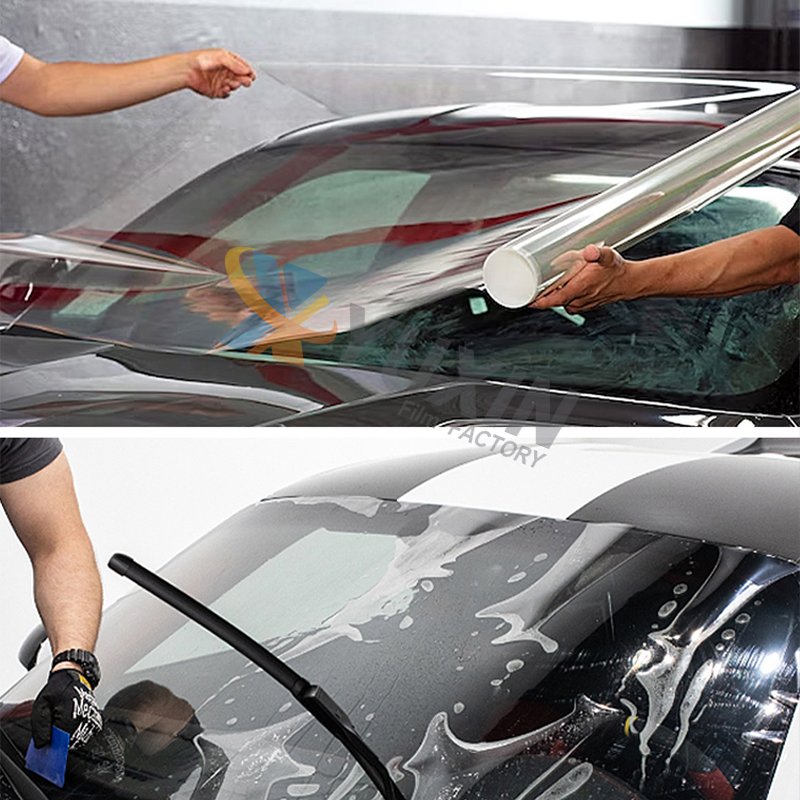 Yuxin Anti Scratch Ultra Shield Protective Gloss Clear Self Healing TPU Glass Shield ppf Car Windshield Protection Film