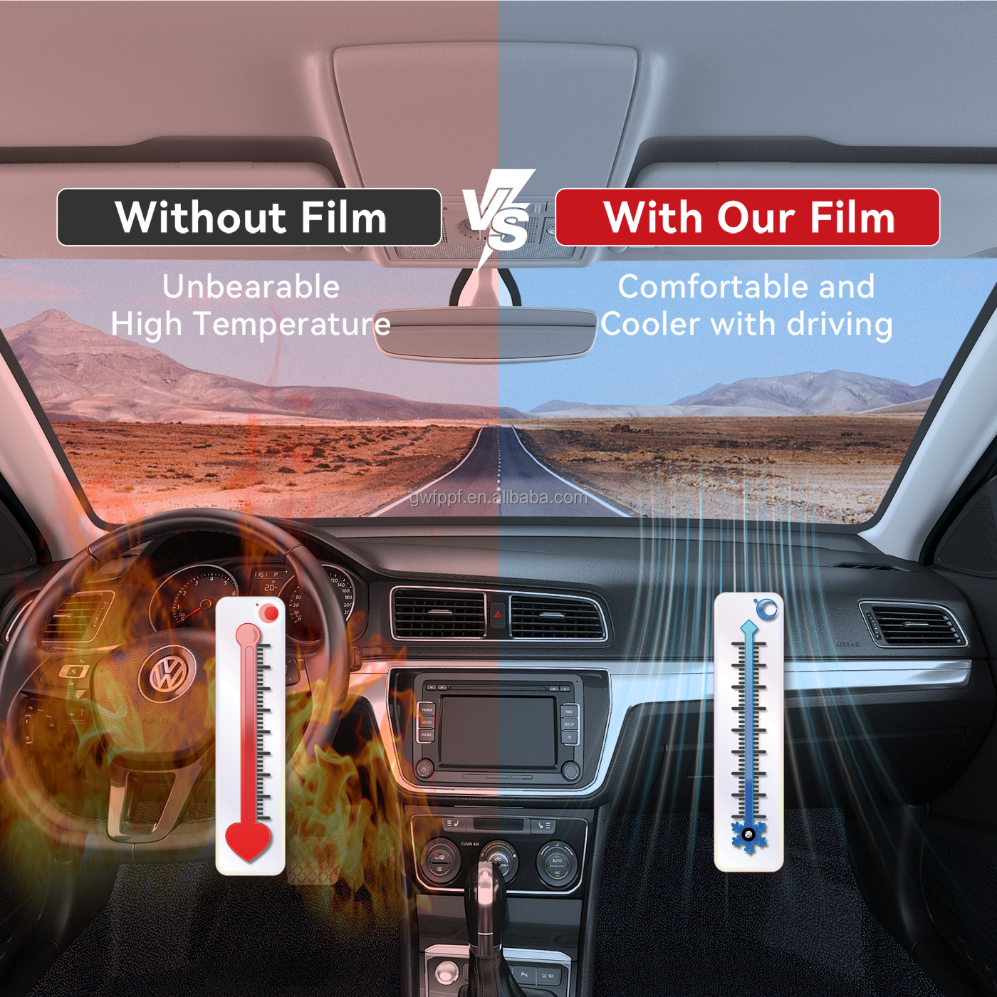 IRR99% UVR99% heat insulation uv blocking car window tint sun control Nano Ceramic Car Window Tint film