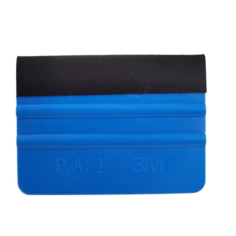 Factory Cheap Price 7.3*10CM Car Screen Blue Vinyl Squeegee in Transfer Film Printing Flexible Plastic Felt Squeegee