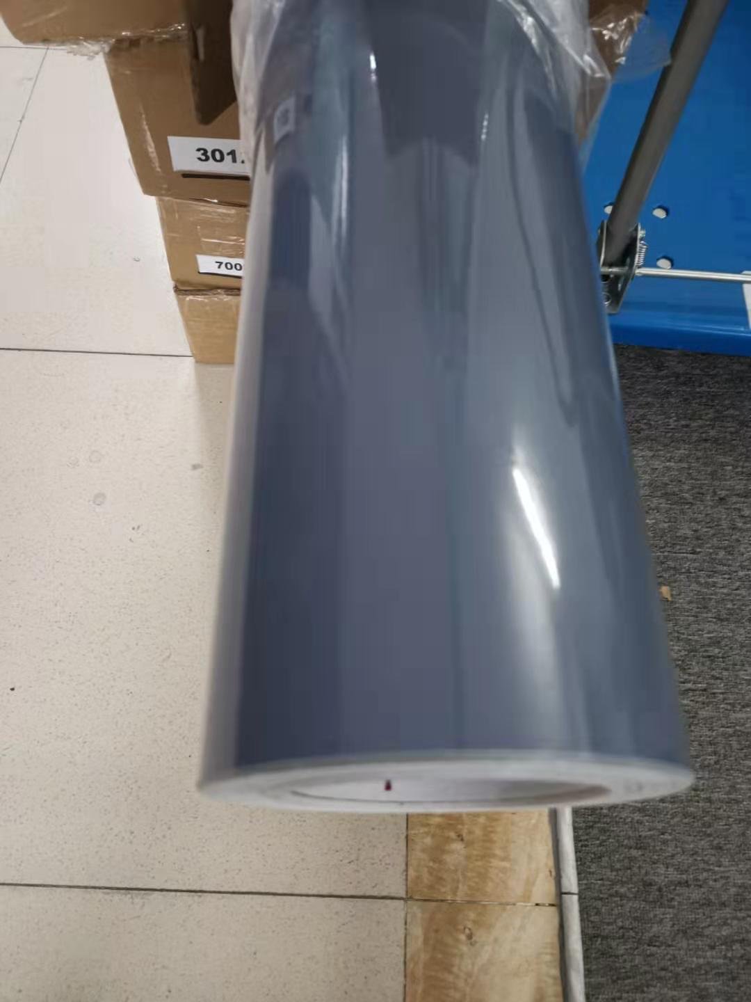 High quality 1.52*18M Wrap Vinyl Car Film PET Cement Grey Crystal Vehicle Wrapped Film