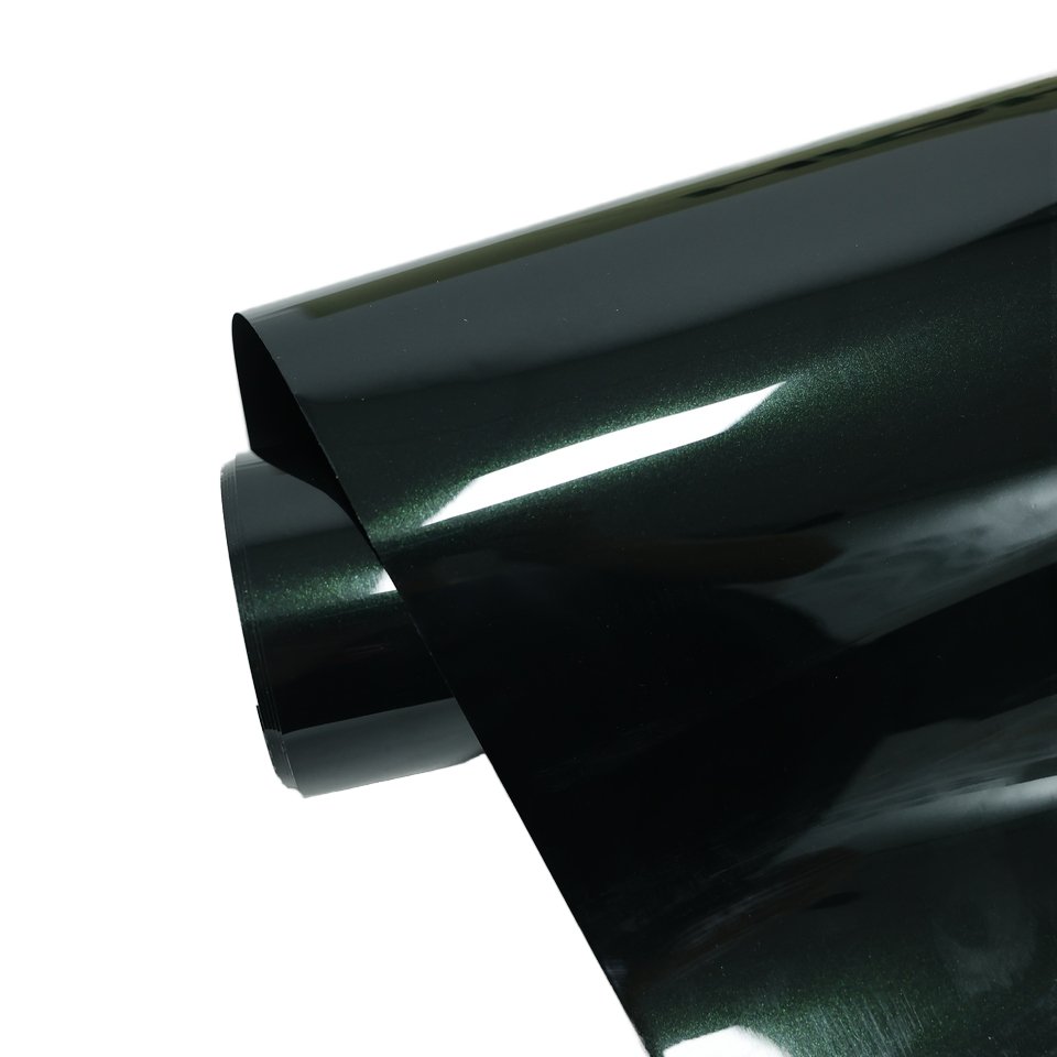 Self-healing High Gloss HIGHCOOL Anti Scratches PVC Car Wrap Film grandmother stone green Full Tint Color Changing Car Film