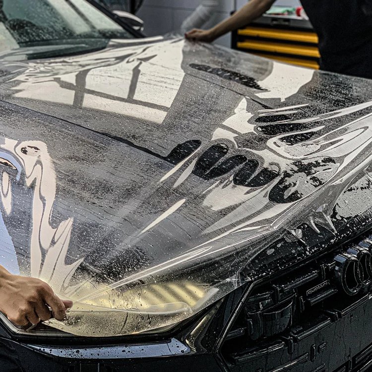 Wholesale New Self Healing Anti Yellow Car Film Auto Clear Transparent PPF Black TPU Black Glossy Car Paint Protection Film