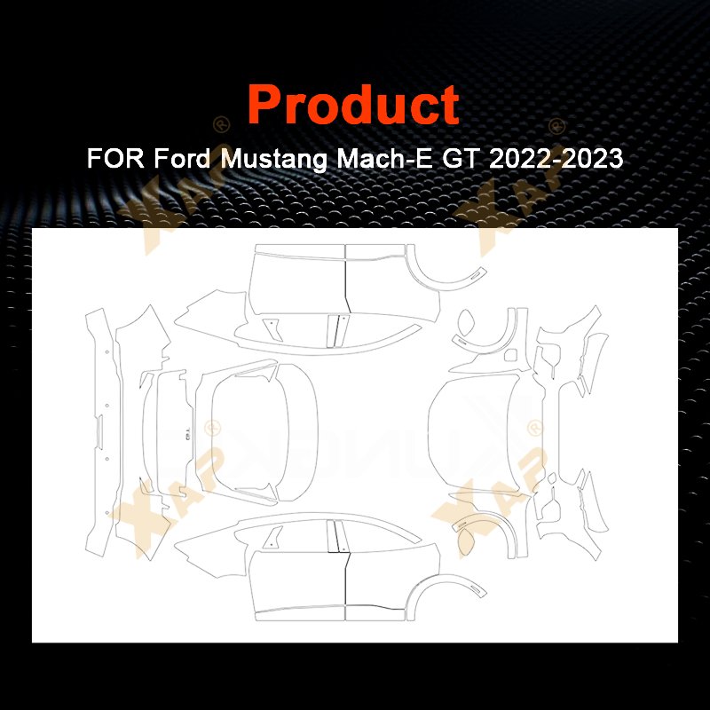 For Ford Mustang Mach-E GT 2022 2023 2024 TPU full car custom transparent anti-scratch film pre-cut protective film