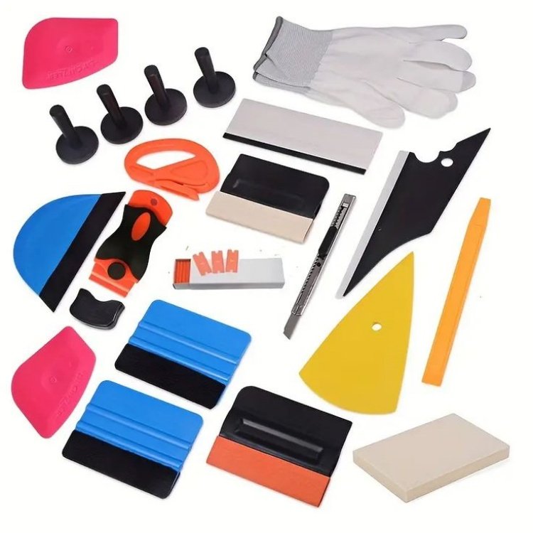 Car film wrapping tools vehicle wrapping film window tint film PPF wrapping scraper tool kit
