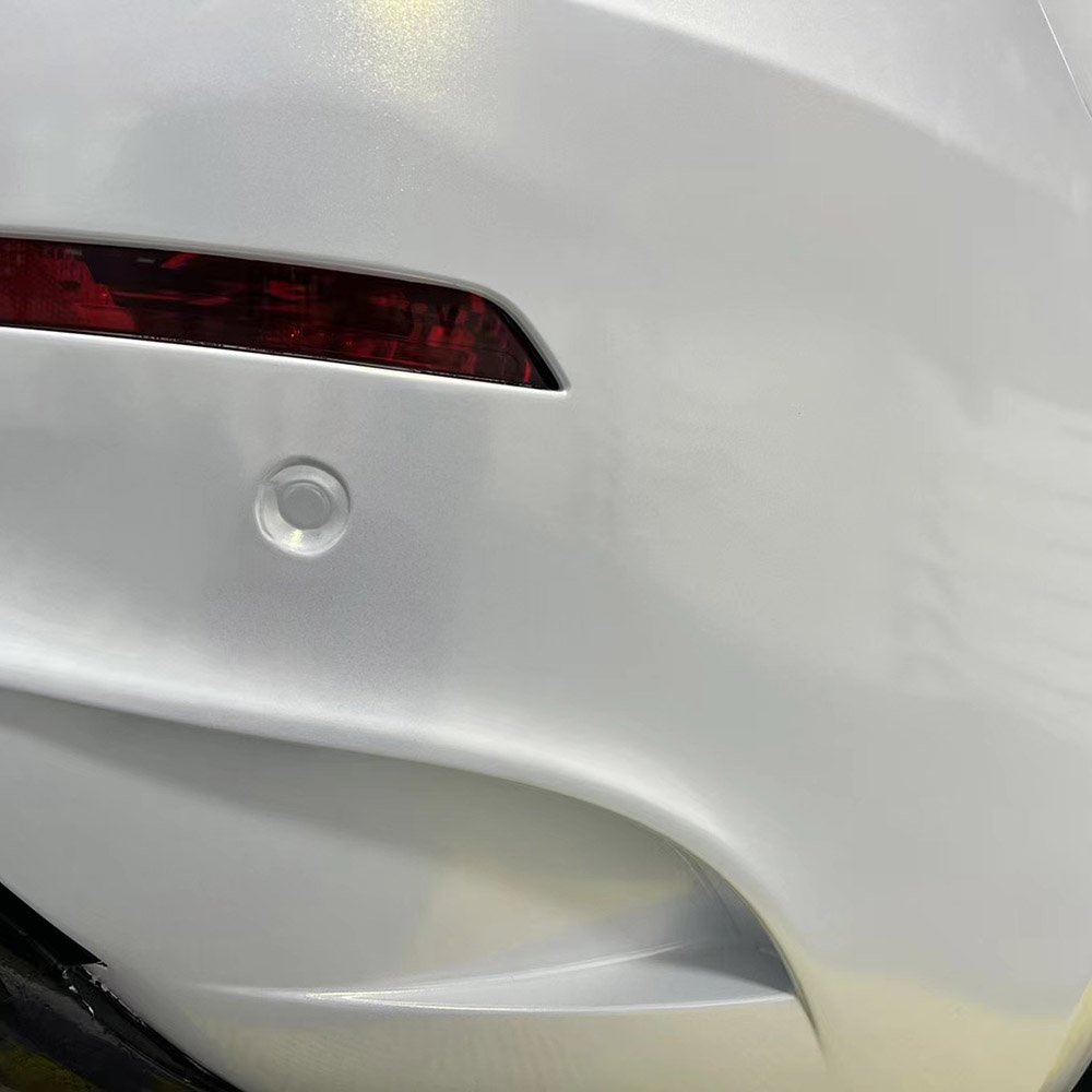 WRAPMASTER 1.52*18m Glossy White To Gold Anti glare Chameleon PVC Vinyl Car Sticker Wrapping