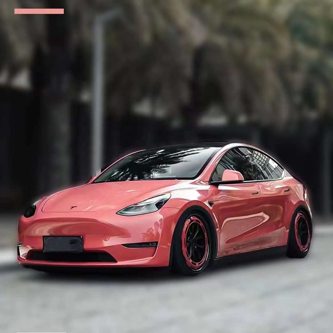 New Arrival OEM Color Dark Plum Glossy Metallic PET Backing Film Car Wrap Vinyl Maroon