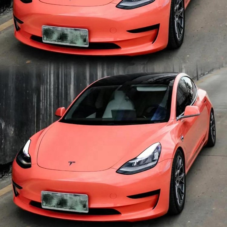 Wrapmaster PPF Car Film Fantastic Coral Color Shift Sun Orange Vinyl Vehicle Wrap Kits