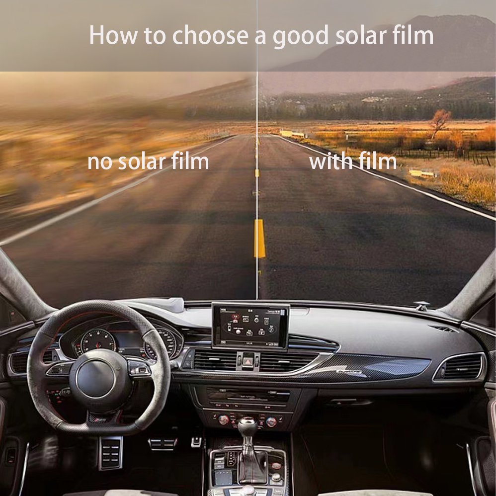 Sun heat control nano ceramic solar car window tint film front glass sun uv protection cheap tint film 8% 18% 37% 53% 72% vlt