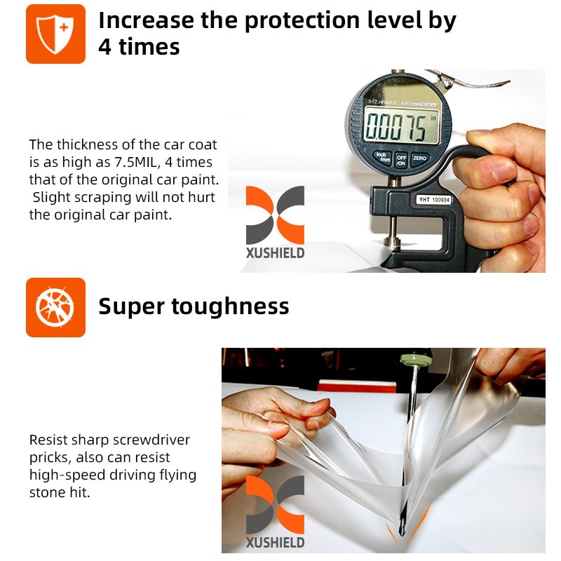 High Glossy Coating Installation-Friendly ppf paint protection film pellicola tpu film self healing matte Chemical Resistance