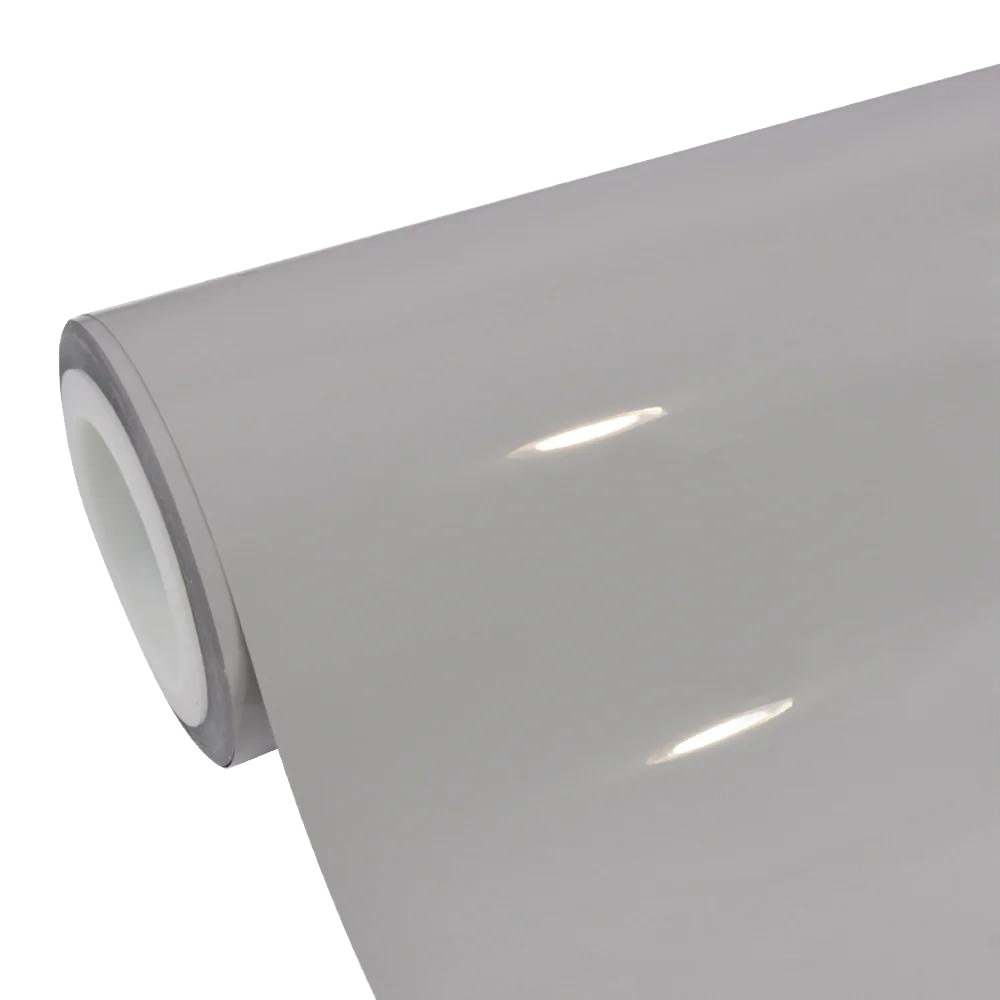 HIGHCOOL BC-103 6.5mil PVC Car Wrap Film Self-Healing Glossy Stone Grey Full Body High Gloss Tint Color Changing Car Films