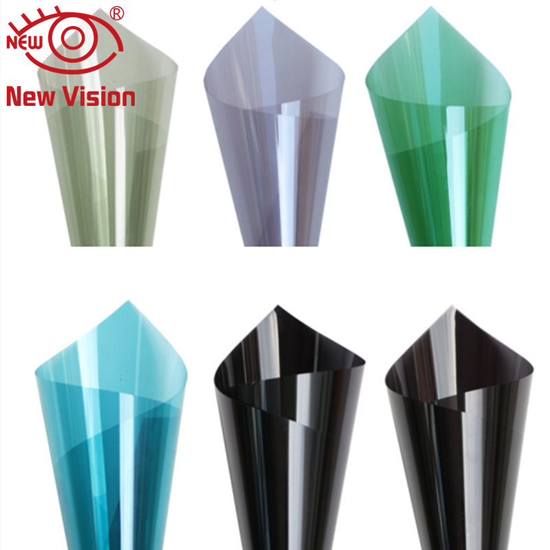 1.52*30m 60%-70%VLT UV99 Heat Control GN60 Magnetron Sputtering Window Film Green Metal Reflective Car Window Tint film