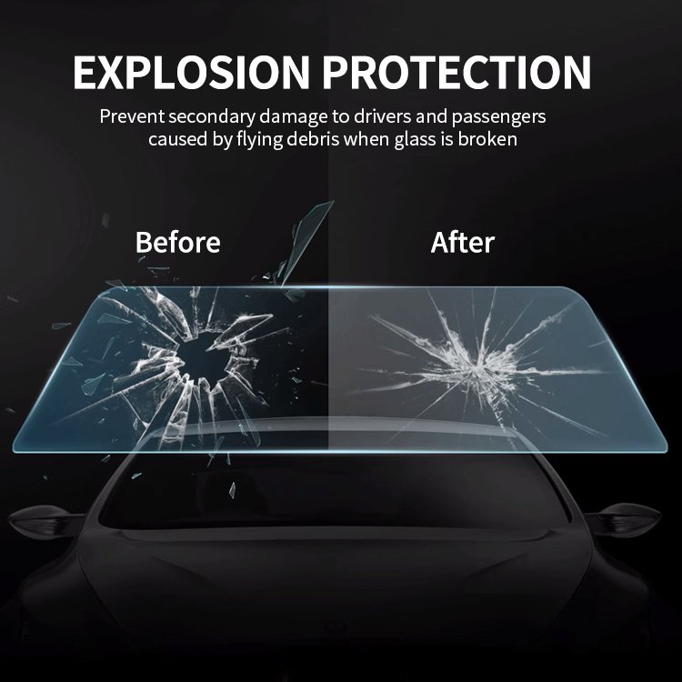 Custom 7.5 Mil High Hydrophobic Sand Proof TPU Windshield Film Car Front Glass Window Safety Film PPF Protection Film Roll