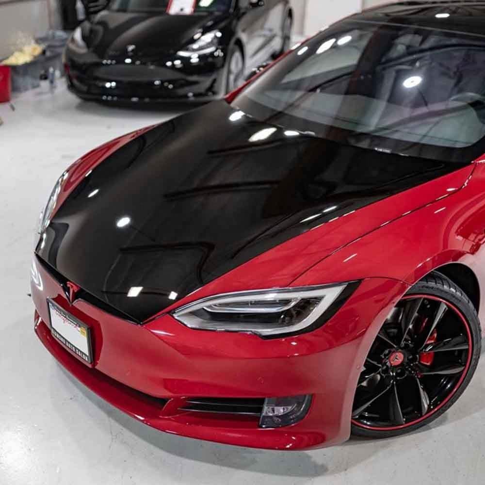 High Quality 1.52*18M Anti Scratches Glossy Black PET/TPH Self-adhesive car paint protective film for car body
