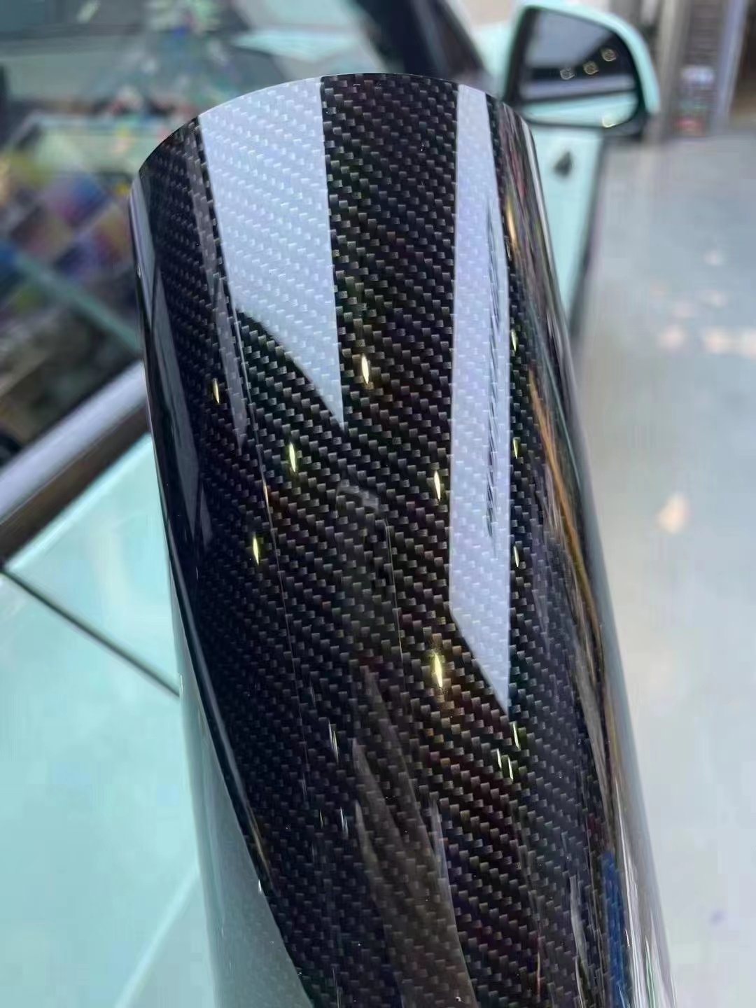 HOT SALES Air Release 7D Carbon Sticker For Car Wrap Black Carbon Fiber Film/8D CARBON /9D carbon
