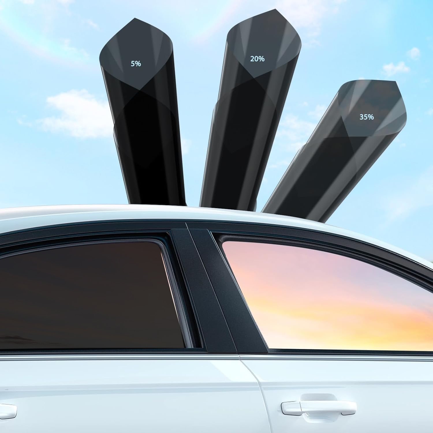 3M Warranty 10 years IRR99% UVR100% Solar Control Car Window Film With Ultra Clear Vision Nano Ceramic Car solar Windows Film
