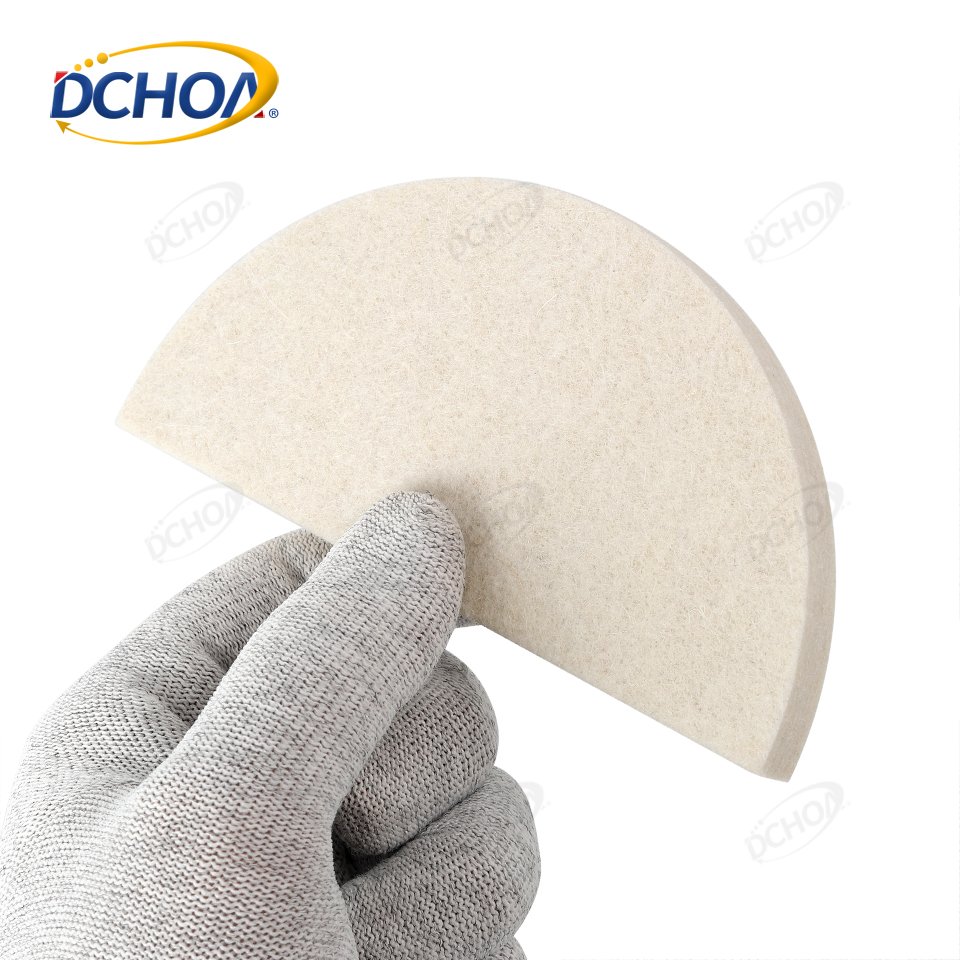 DCHOA Car wrap Semicircle Wool Felt Squeegee Wool Vinyl Application Squeegee For Car