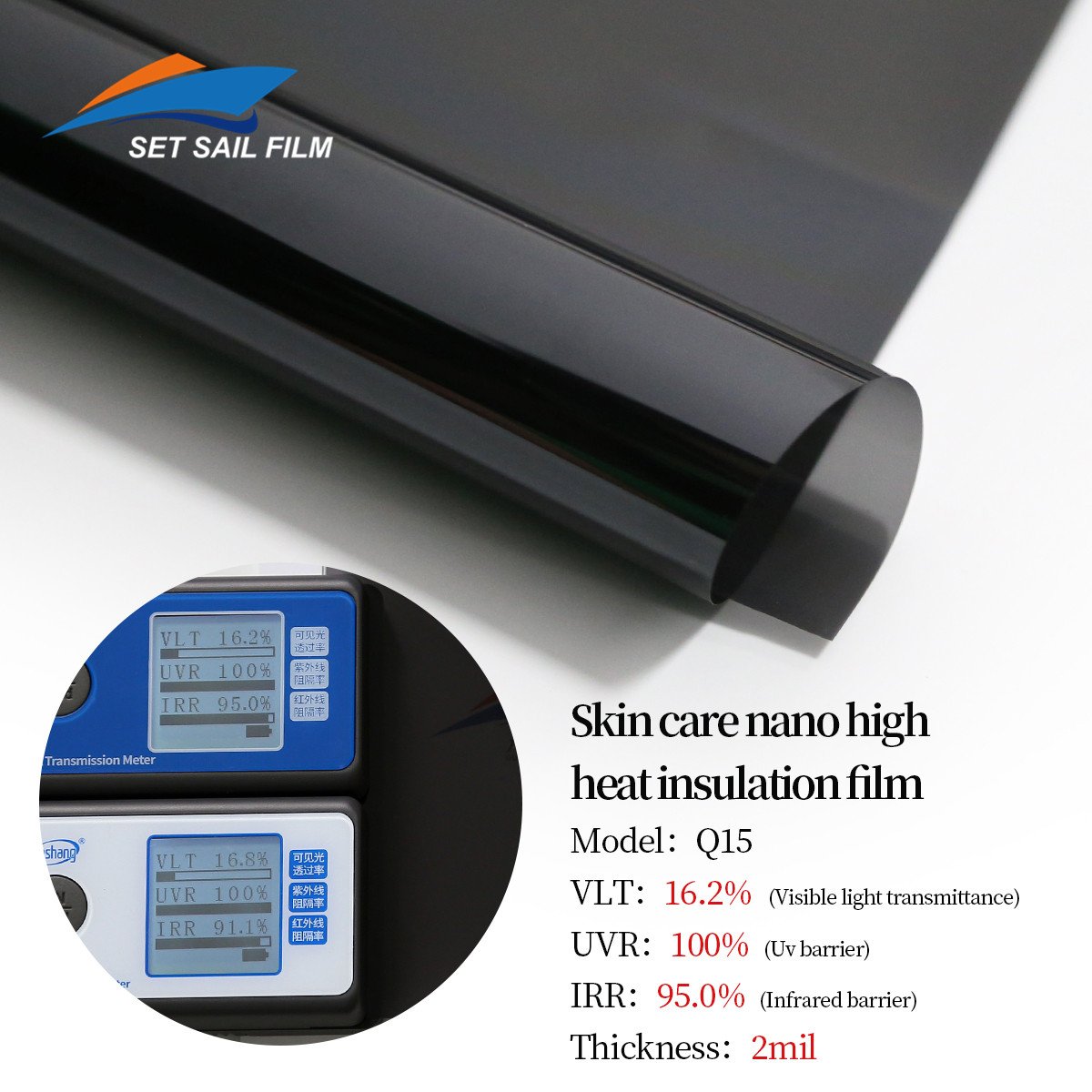 Factory Price UV400 Nano Ceramic Car Window Tint Clear Vision Heat Rejection Solar Window Film Automotive Windows Film