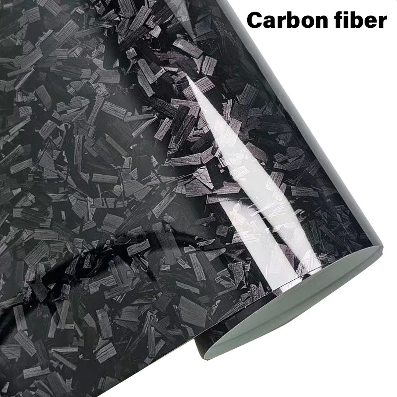 Air Bubble Free 3D 4D 5D 6D Gloss flower carbon Black Full Body Car Sticker Film Wrap Auto Carbon Fiber Vinyl Roll