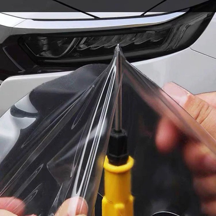 Medium Black High Hydrophobic TPU Car Films-Headlight & Taillight Protection Sticker