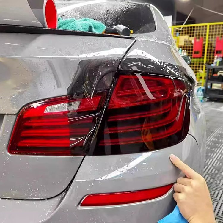 Medium Black High Hydrophobic TPU Car Films-Headlight & Taillight Protection Sticker