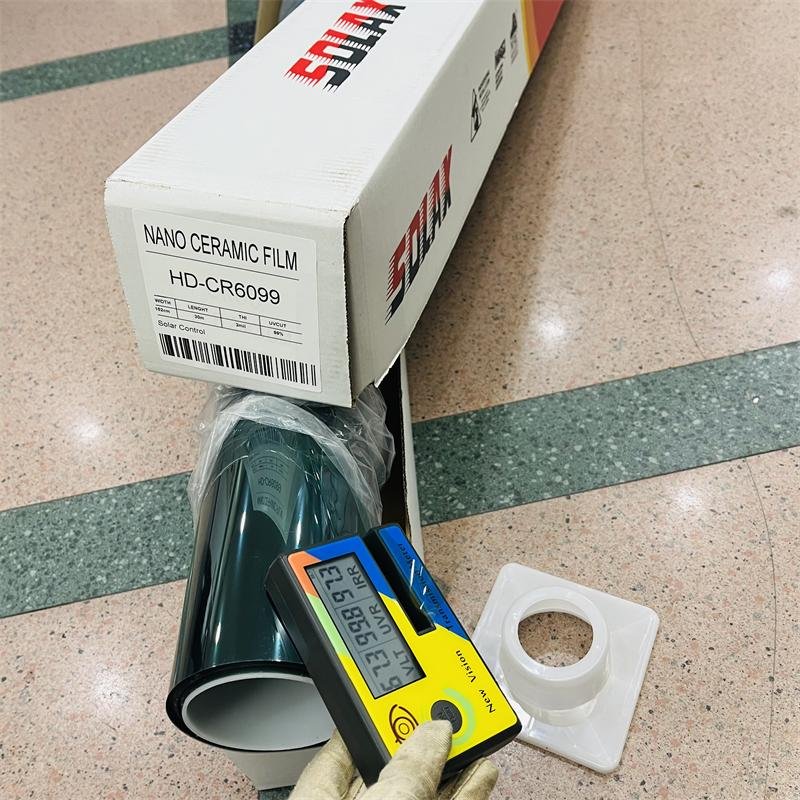1.52M X 30M Nano Ceramic Film Irr98% HD-CR0599 Dark Black 5% VLT Heat Insulation 3M Quality Car Window Tinting Film