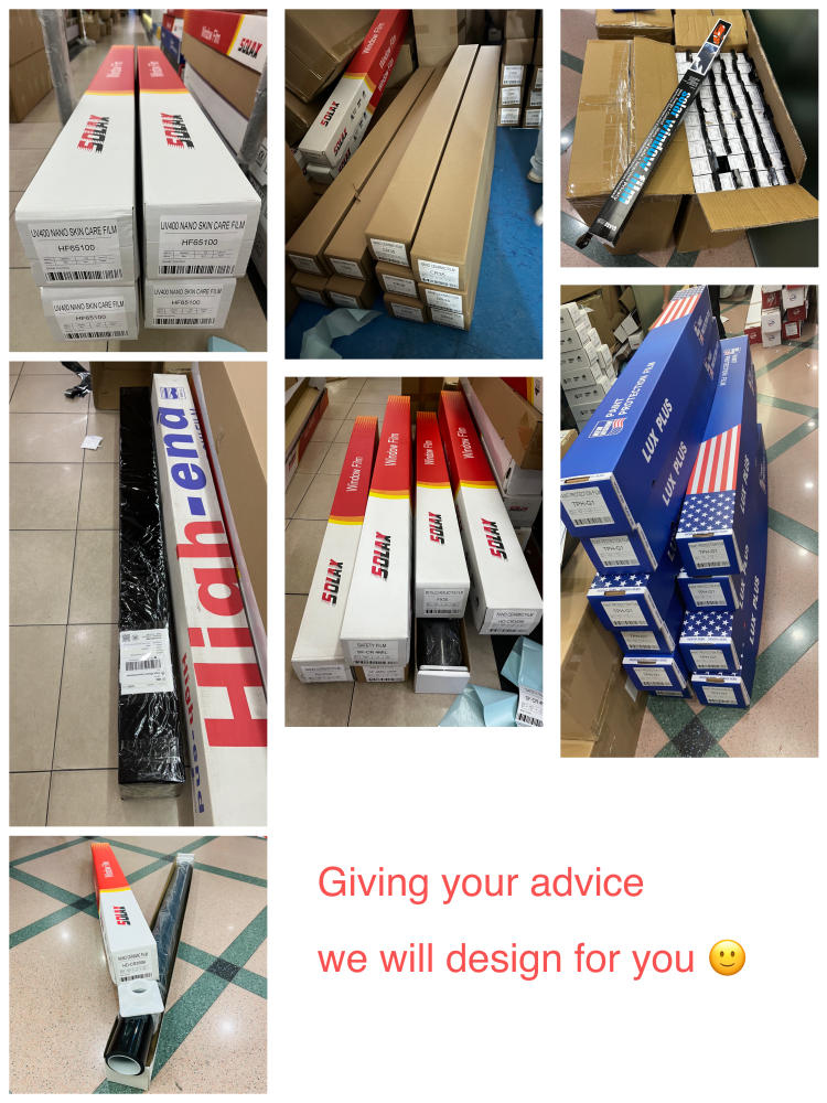 1.52M X 30M Nano Ceramic Film Irr98% HD-CR0599 Dark Black 5% VLT Heat Insulation 3M Quality Car Window Tinting Film